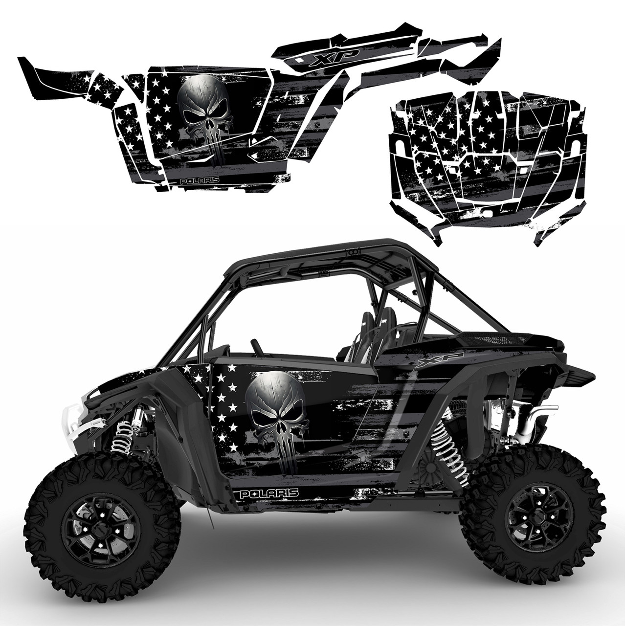 2024 - 2025 RZR-1000 XP The Punisher Flag