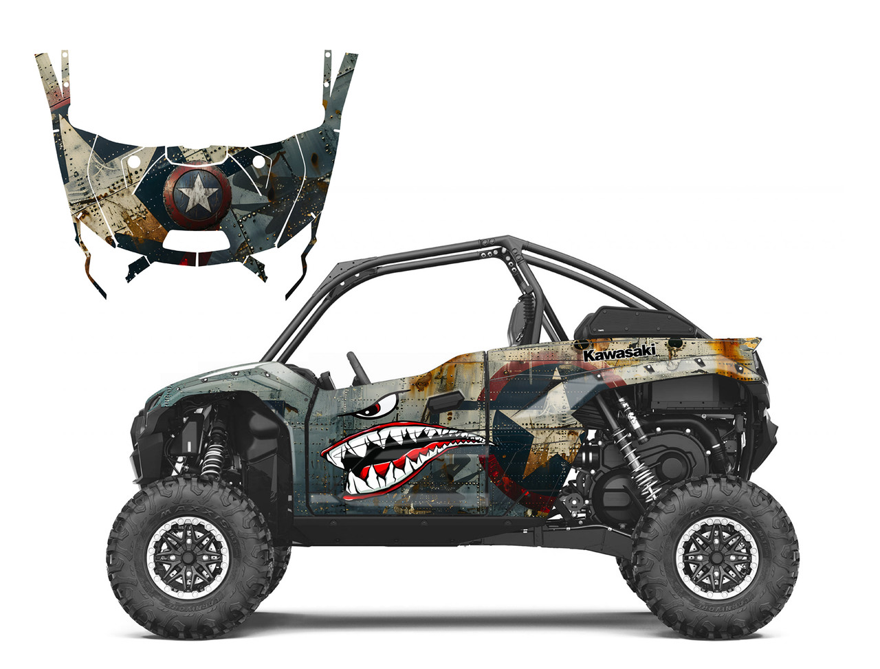 2020-23 Teryx KRX 1000 Army Warhawk Shark