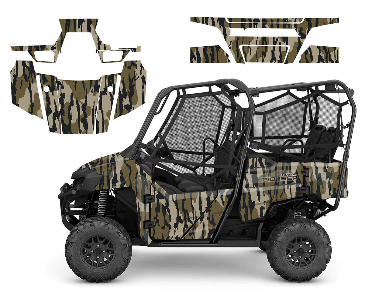 Honda Pioneer 700-4  2016-25 Mossy Oak Bottomland Camo wrap kit Honda Pioneer 700-4  2016-25 Mossy Oak Bottomland Camo wrap kit