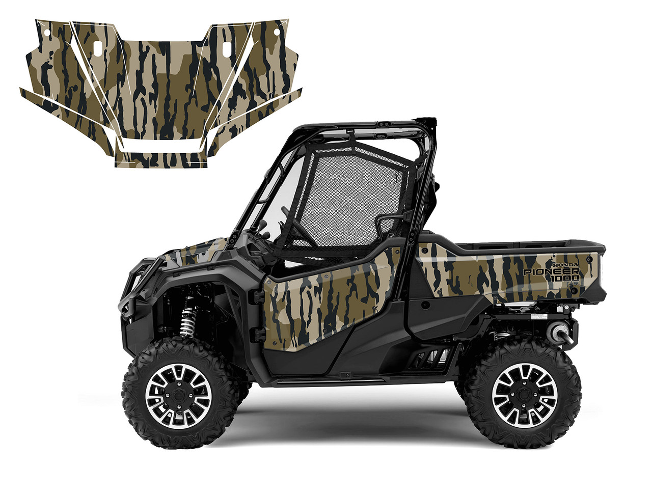 Honda Pioneer 1000-3 Deluxe 2023-24 Distressed Flag 9150