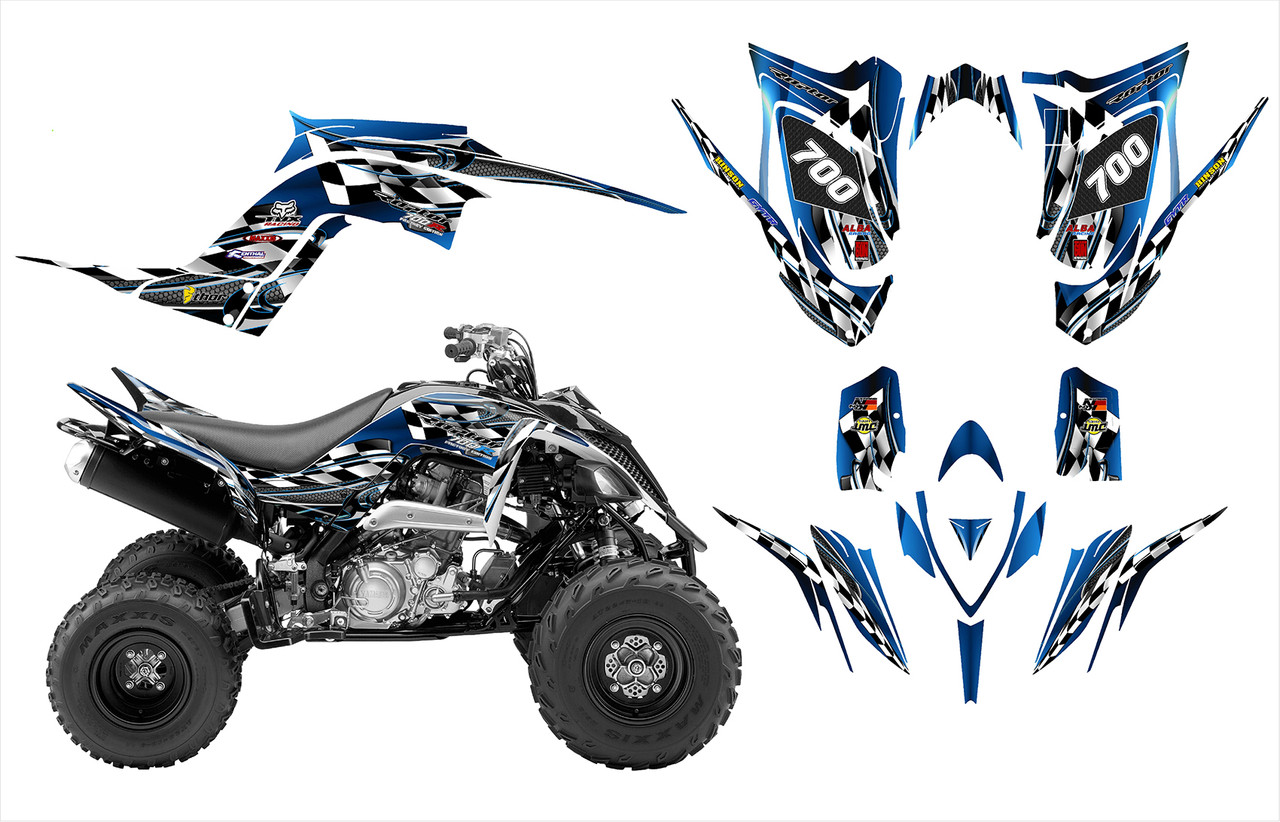 YAMAHA RAPTOR 660R full graphics kit 2001 2005..THICK AND HIGH GLOSS