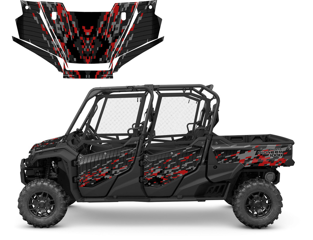 Honda Pioneer 1000-6 Deluxe 2023-25 Red Camo 1901
