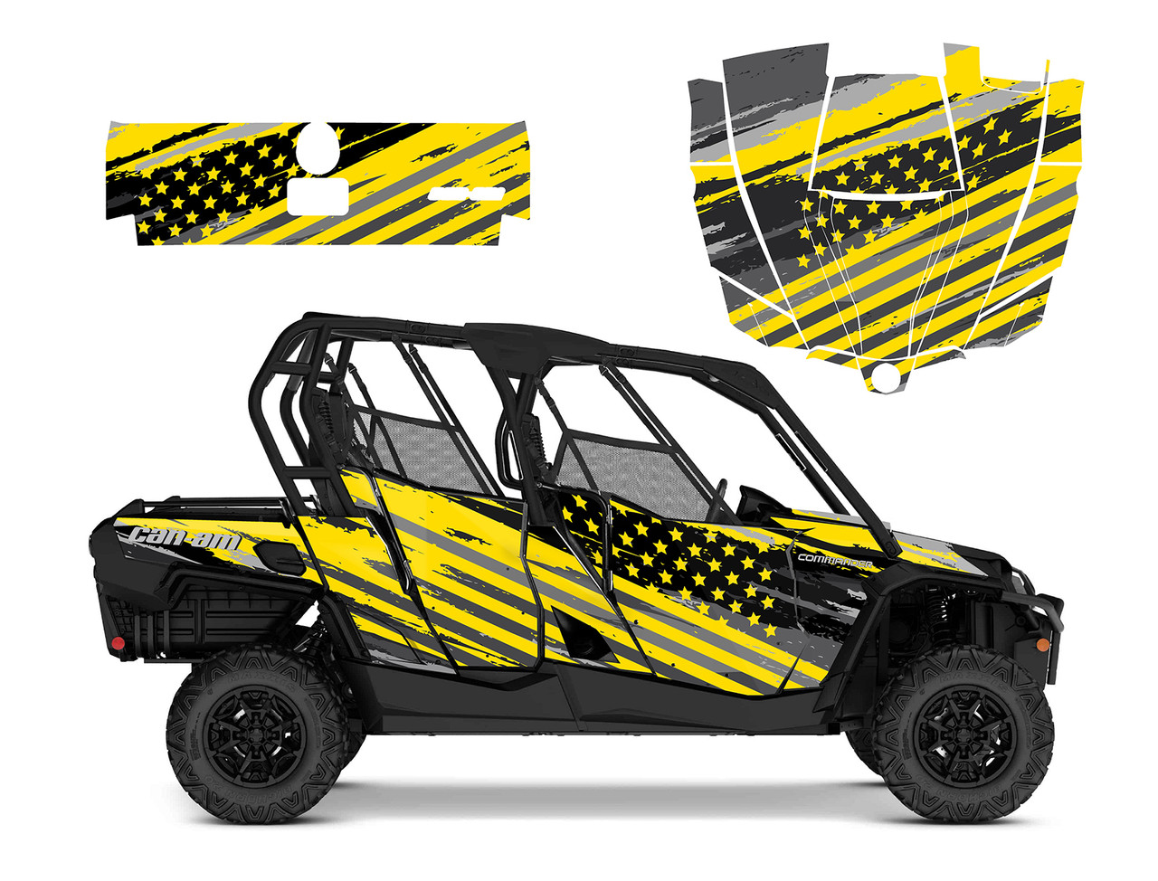 Can am Commander Max 1000XT 2012-2020 Speeding Flag #9056