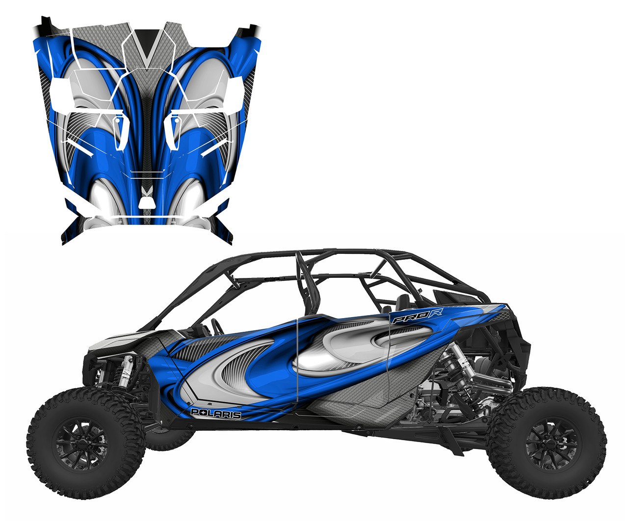 2025-26 RZR PRO-XP4 PRO-R4 PRO-S4 design 3715 graphic wrap kit