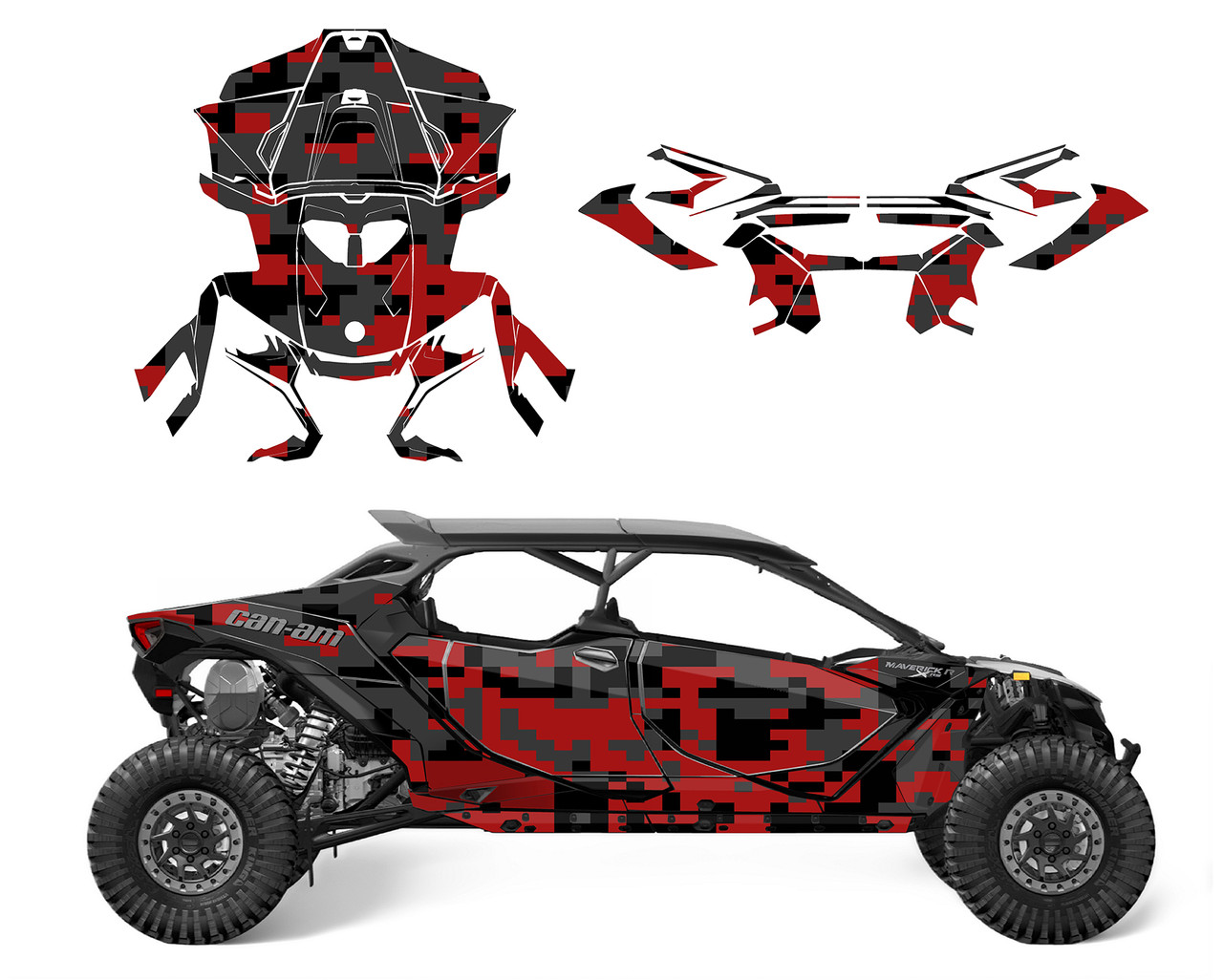 Maverick R Max 2024-2026 Digital Camo