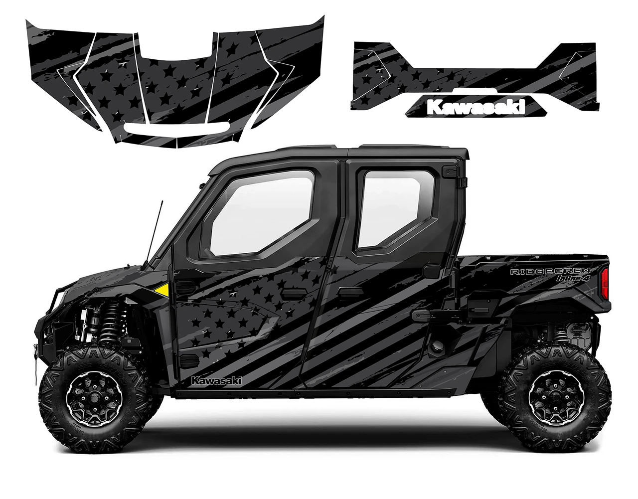 Kawasaki Ridge Crew Speeding Flag 9056