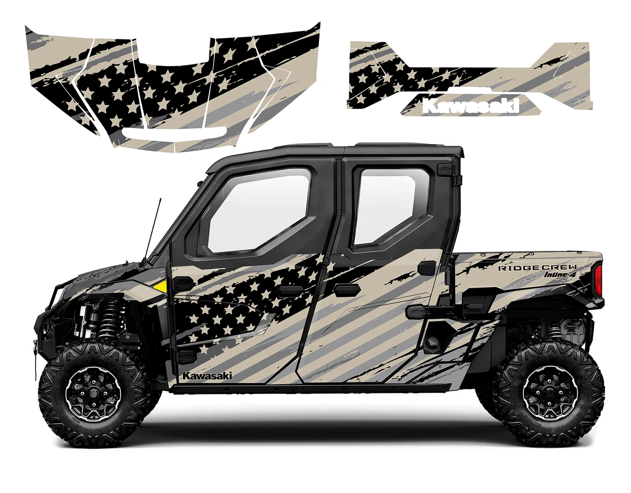 Kawasaki Ridge Crew Speeding Flag 9056