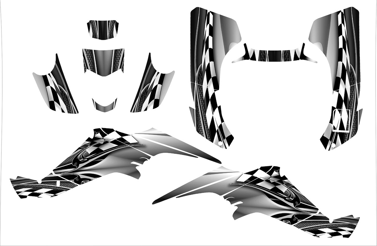 Suzuki LT-400Z Quadracer graphics kit design 2500