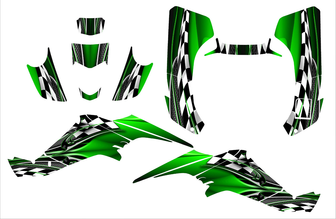 【3zuki 】イラストオーダー Suzuki LT-400Z Quadracer graphics kit design 2500