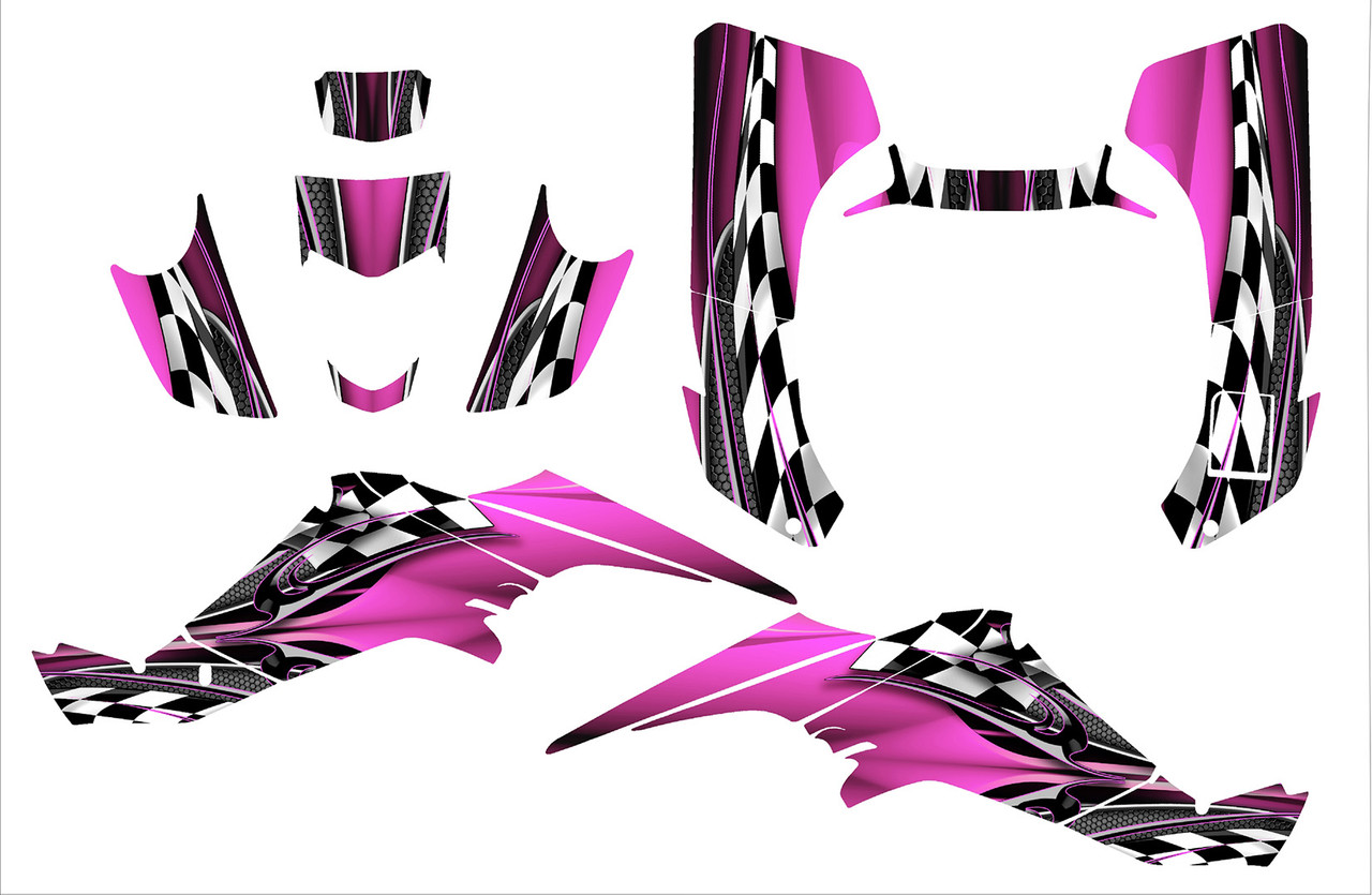 Suzuki LT-400Z Quadracer graphics kit design 2500