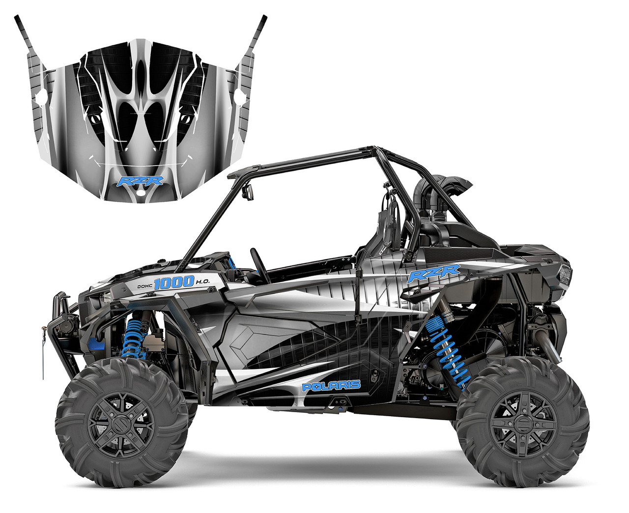 Polaris RZR 1000 custom graphics for 2014 - 2018 Design 1900