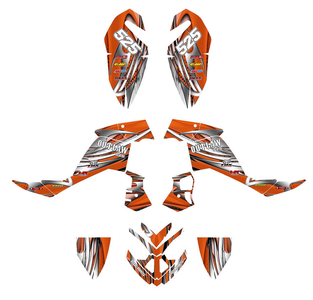 Outlaw 525 custom Graphics kit with full coverage #1216
