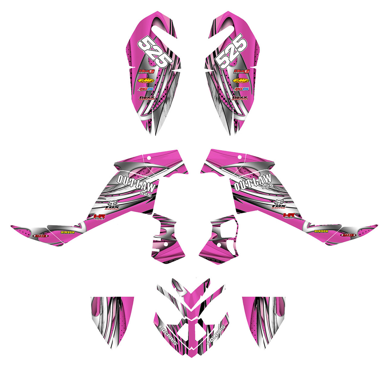 Outlaw 525 custom Graphics kit with full coverage #1216