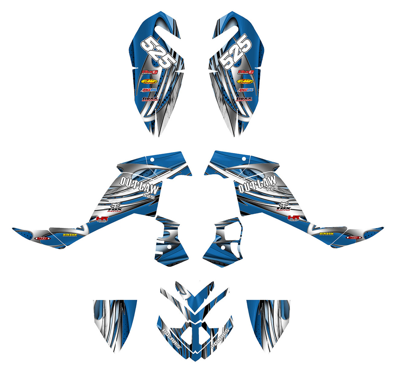 Outlaw 525 custom Graphics kit with full coverage #1216