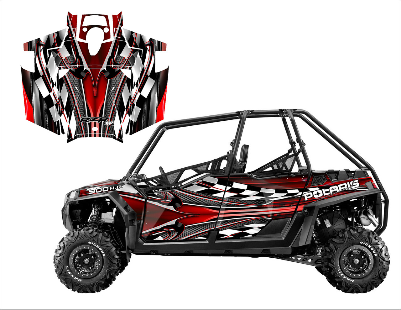 RZR4-900 4-SEATER 2011-2014 Design 2500