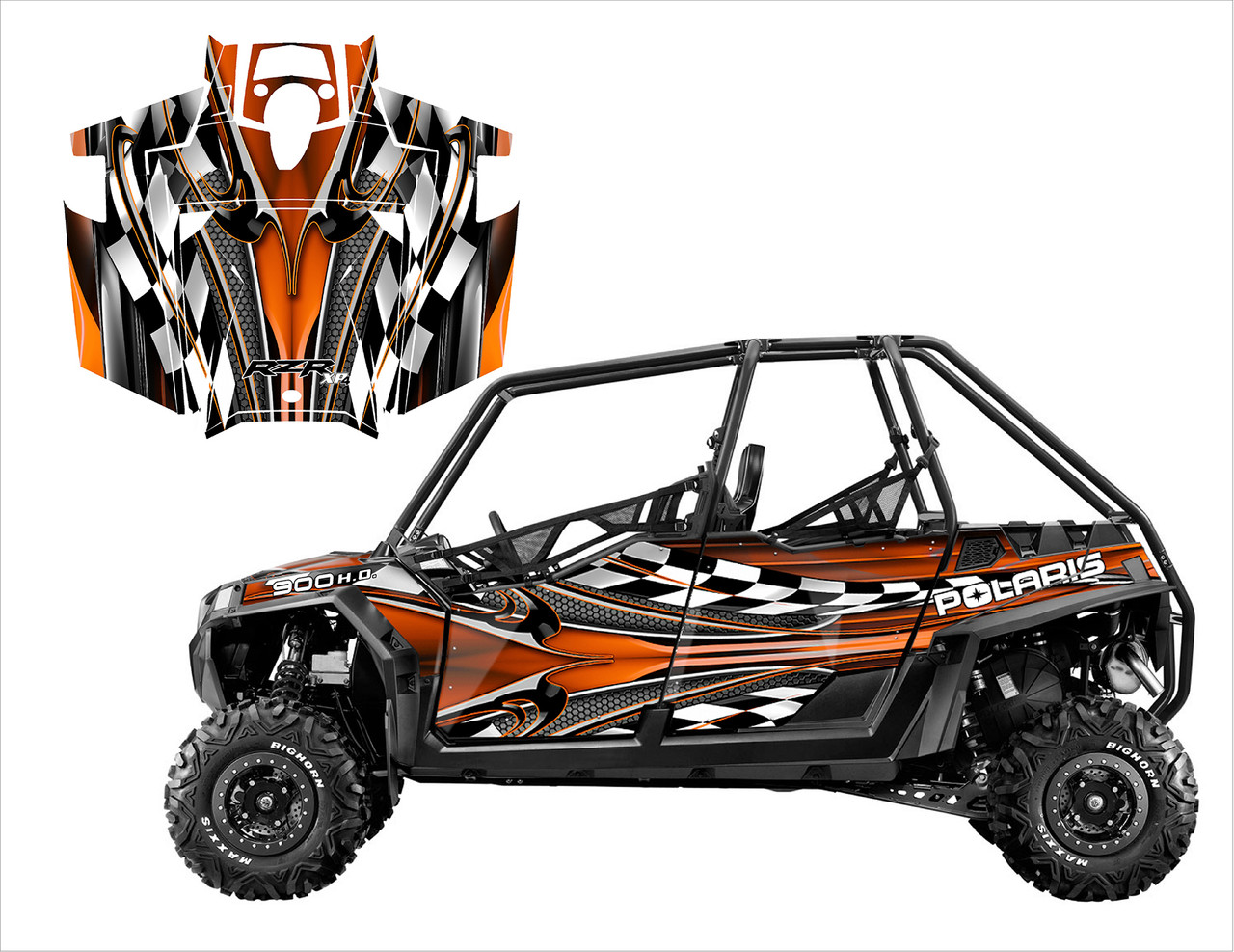 RZR4-900 4-SEATER 2011-2014 Design 2500