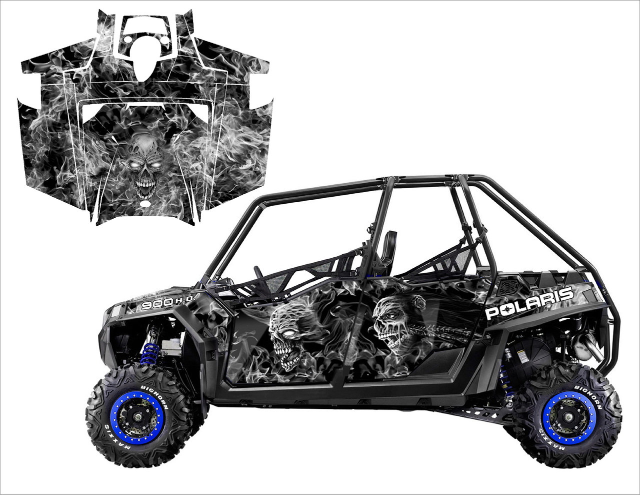 RZR4-900 4-SEATER 2011-2014 Design 9500