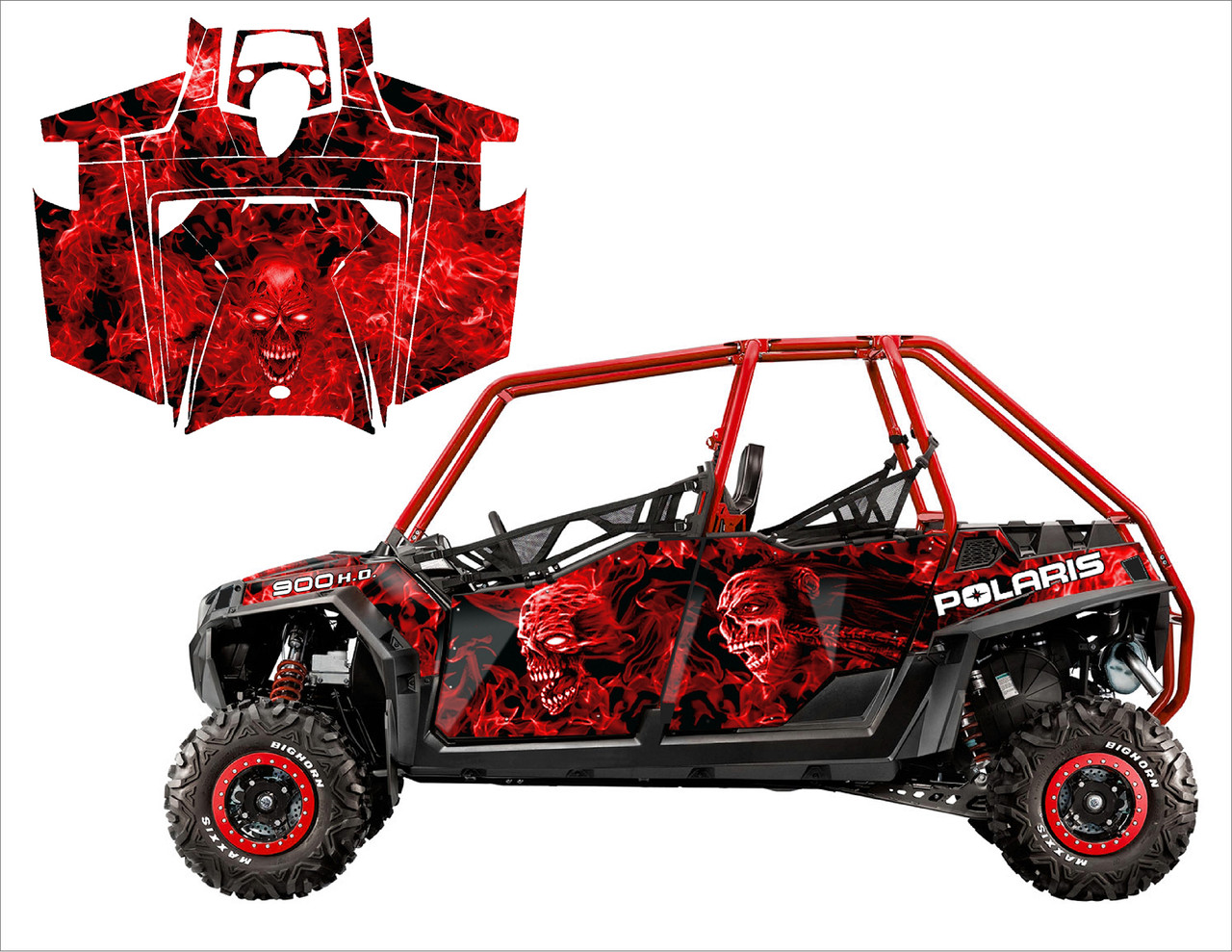 RZR4-900 4-SEATER 2011-2014 Design 9500