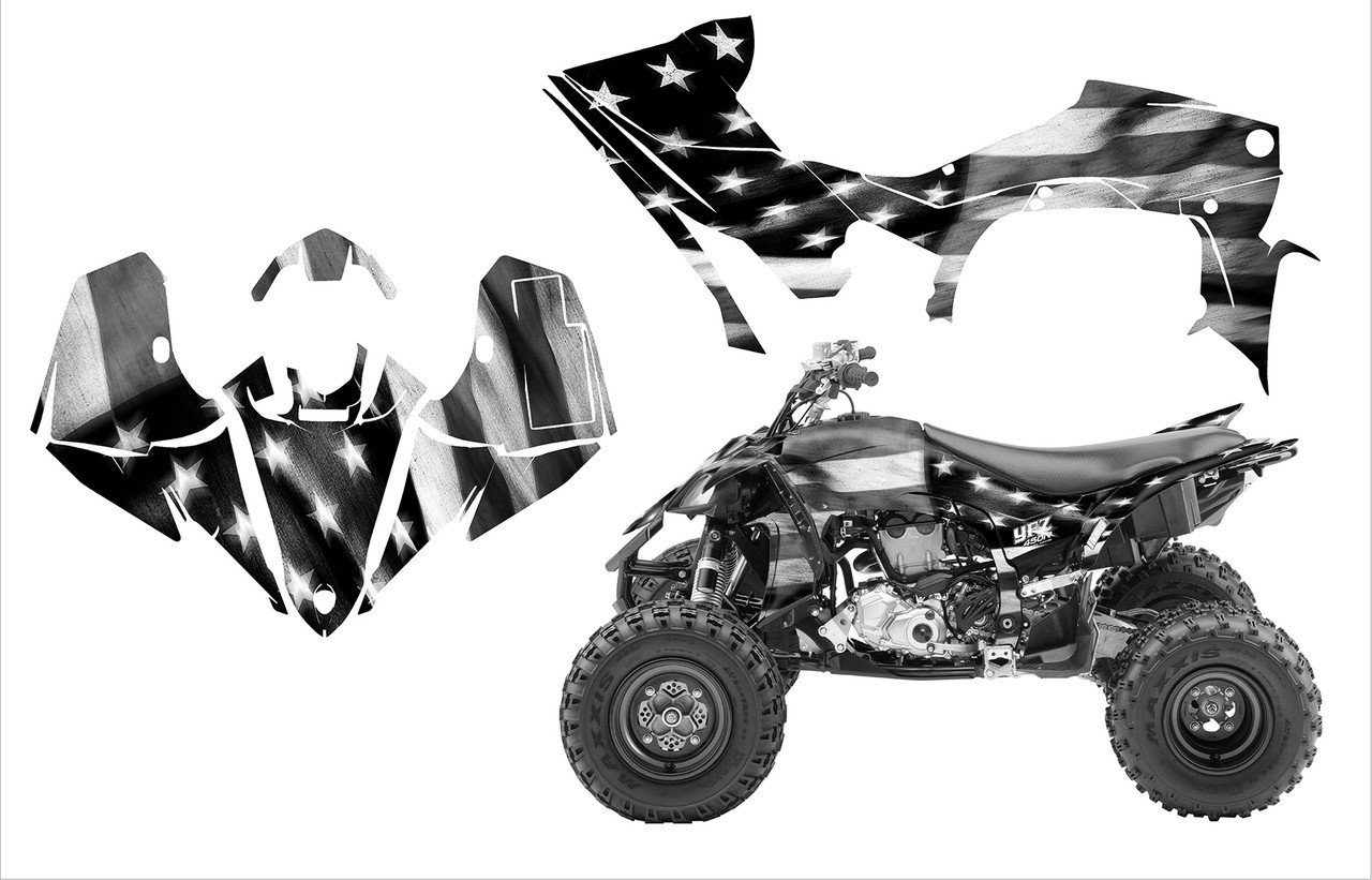 YFZ450R 2014-19 American Tattered Flag Design