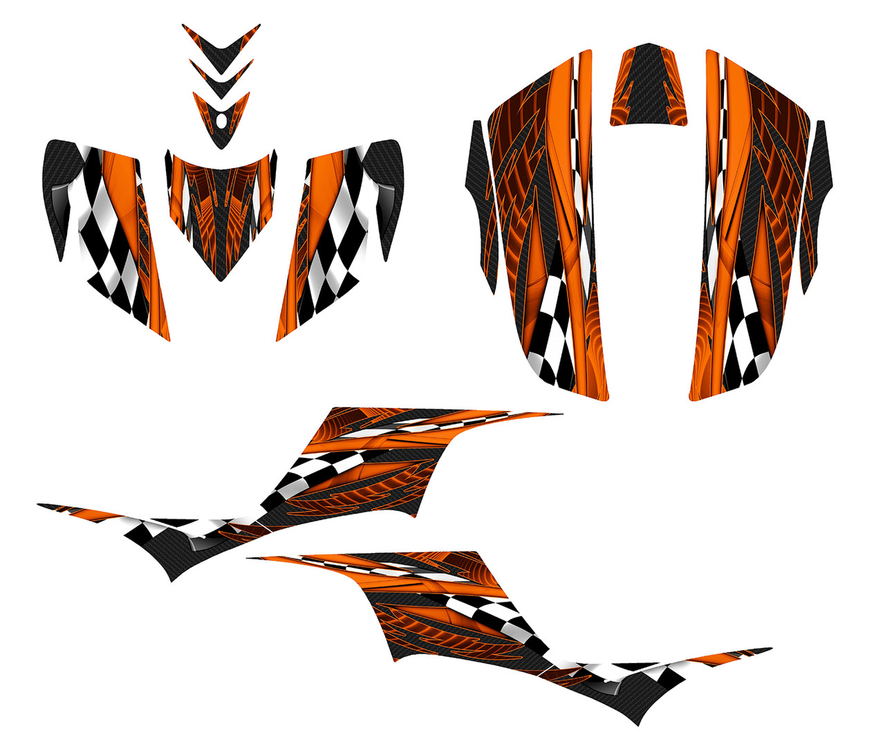 Kawasaki KFX 700 custom graphics kit design #3500