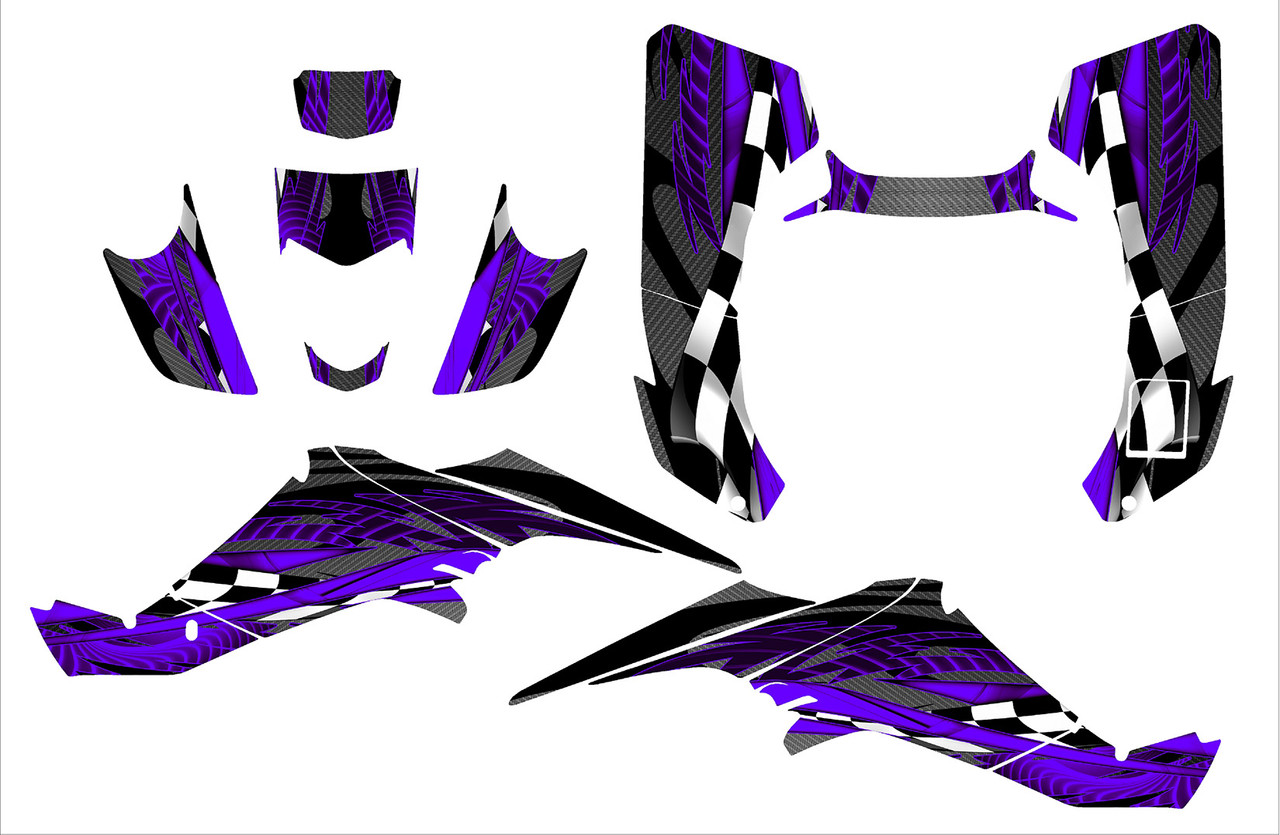 Suzuki LT-400Z Quadracer graphics kit design 3500