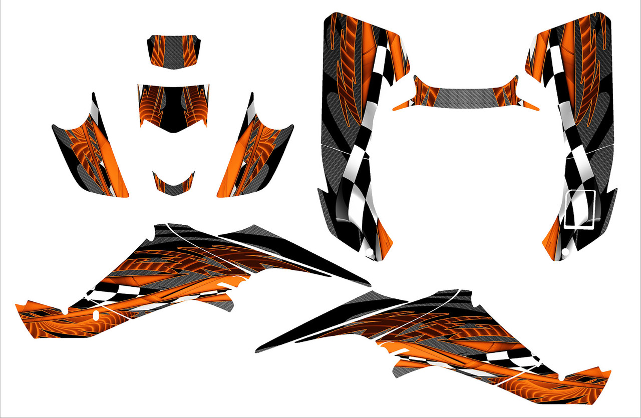 Suzuki LT-400Z Quadracer graphics kit design 3500