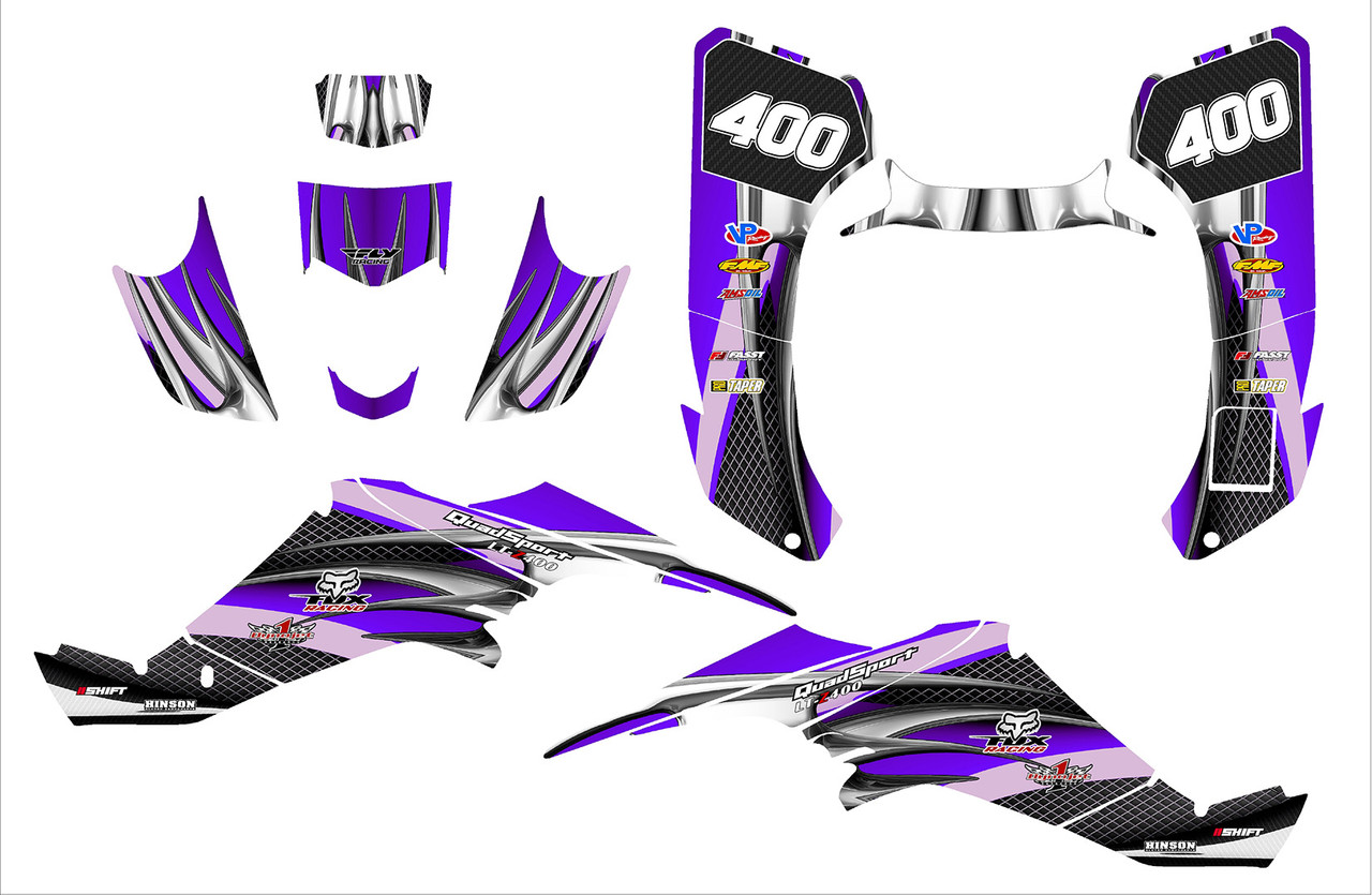 【3zuki 】イラストオーダー Suzuki LT-400Z Quadracer graphics kit design 1300