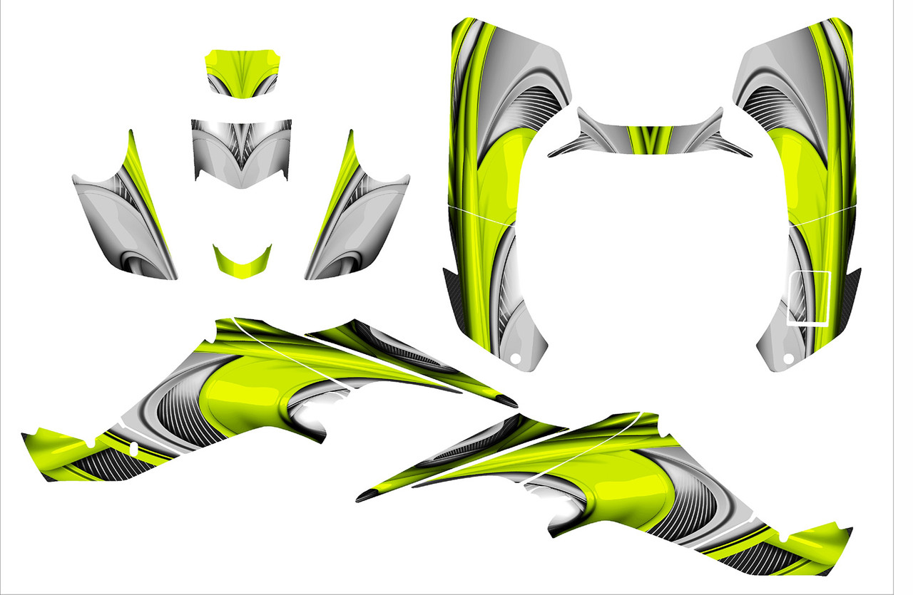 Suzuki LT-400Z Quadracer graphics kit design 3737