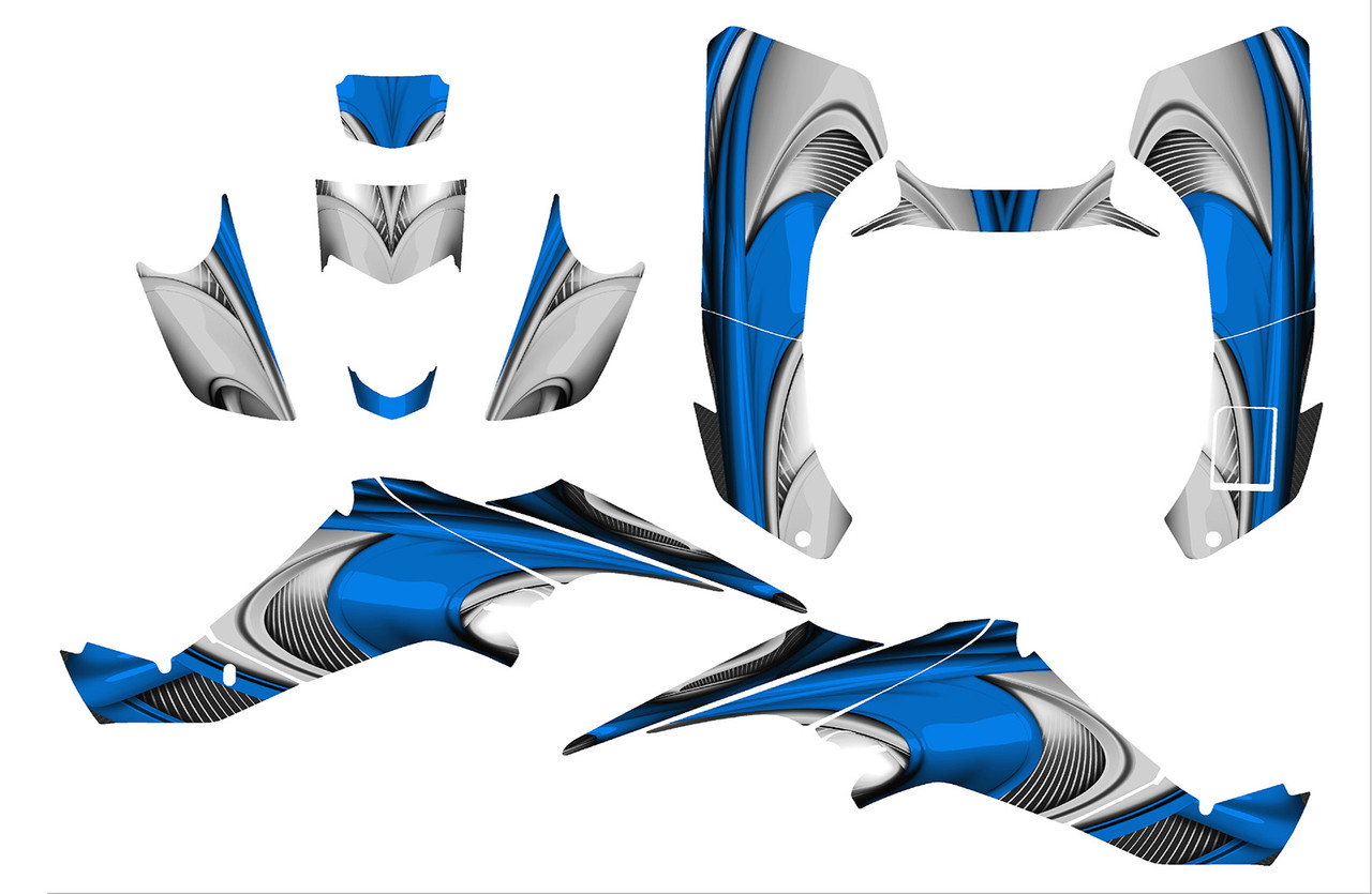 Suzuki LT-400Z Quadracer graphics kit design 3737