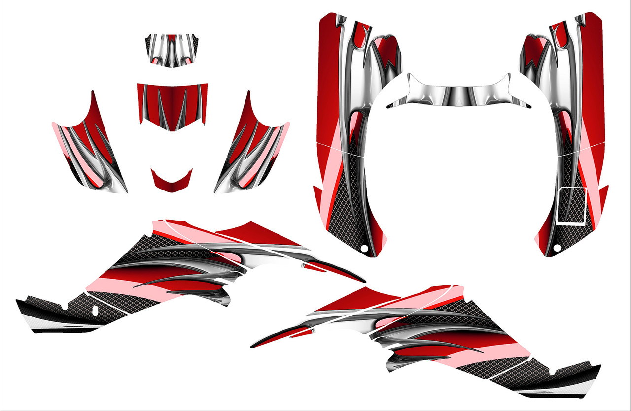 Kawasaki KFX400 graphics kit design 1300