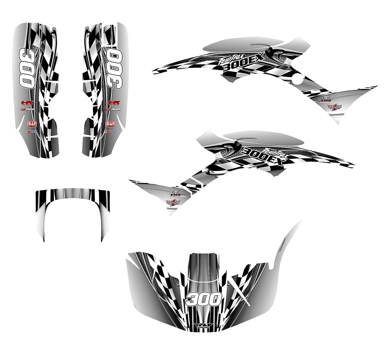 Honda TRX300EX graphics 1993-2006 design 2500