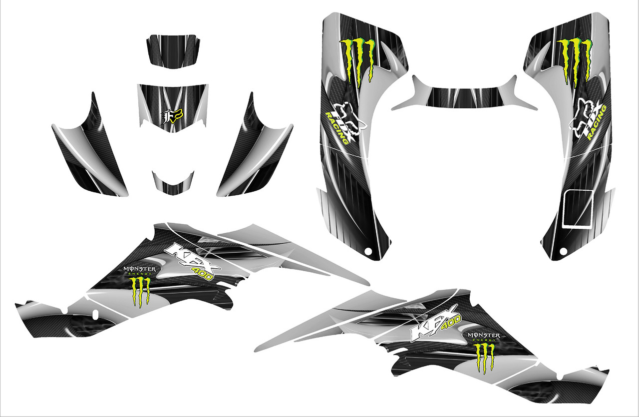 Kawasaki KFX400 graphics kit design 3333