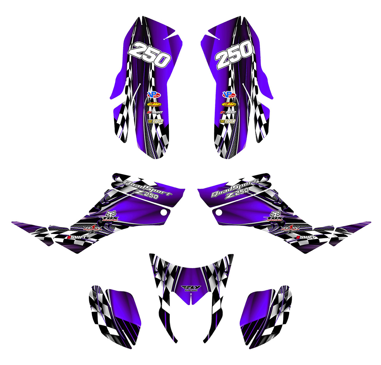Suzuki LTZ 250 Quadracer graphics design 2500