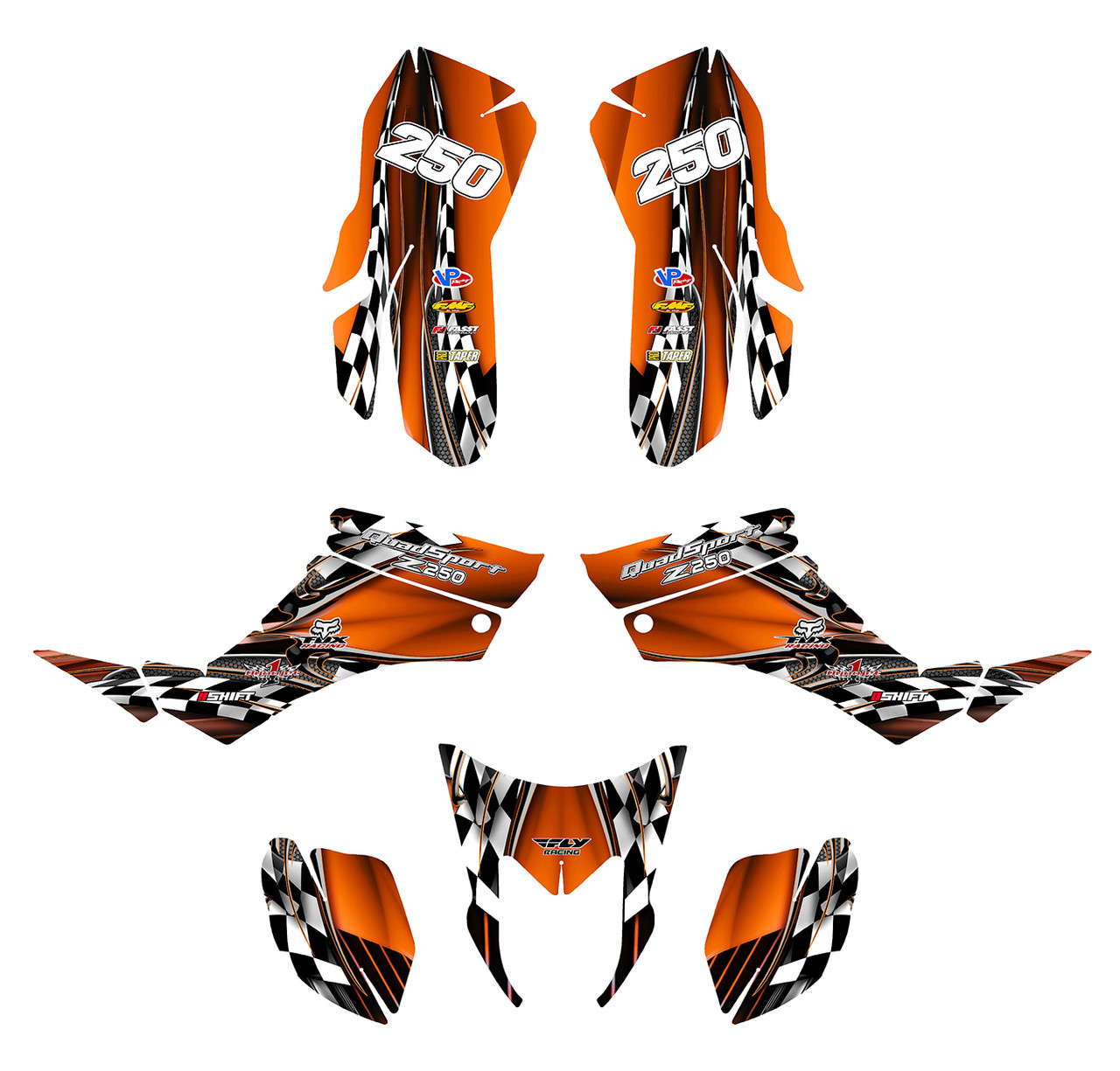 Suzuki LTZ 250 Quadracer graphics design 2500