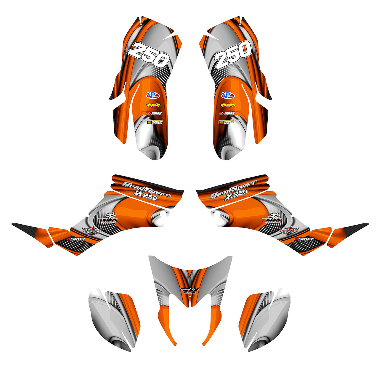 Suzuki LTZ 250 Quadracer graphics design 3737