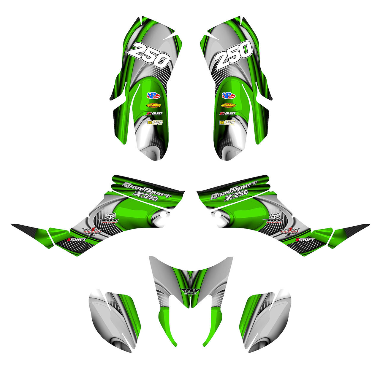 Suzuki LTZ 250 Quadracer graphics design 3737