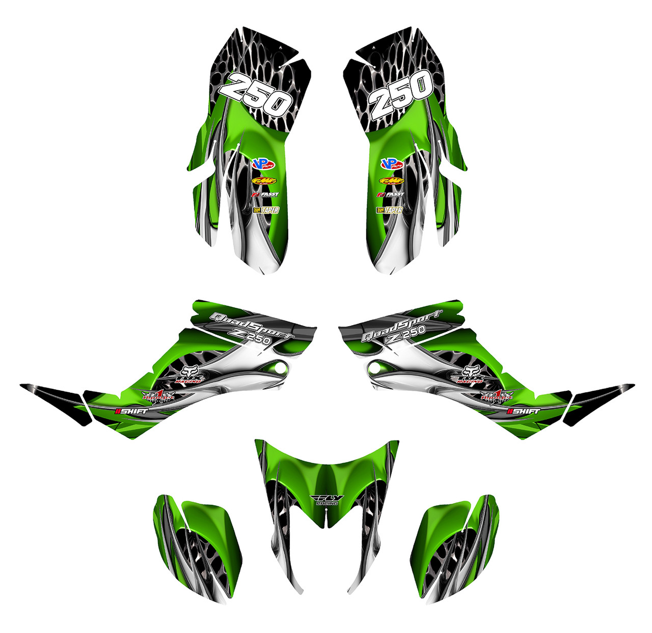 Suzuki LTZ 250 Quadracer graphics design 4444