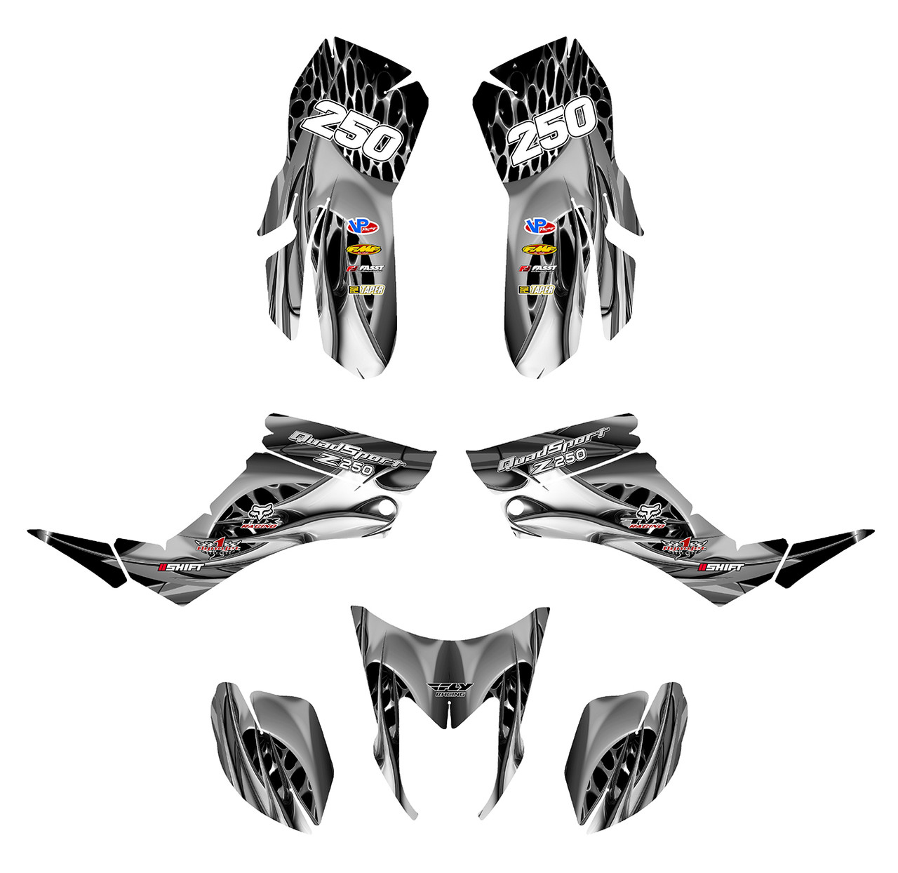 Suzuki LTZ 250 Quadracer graphics design 4444