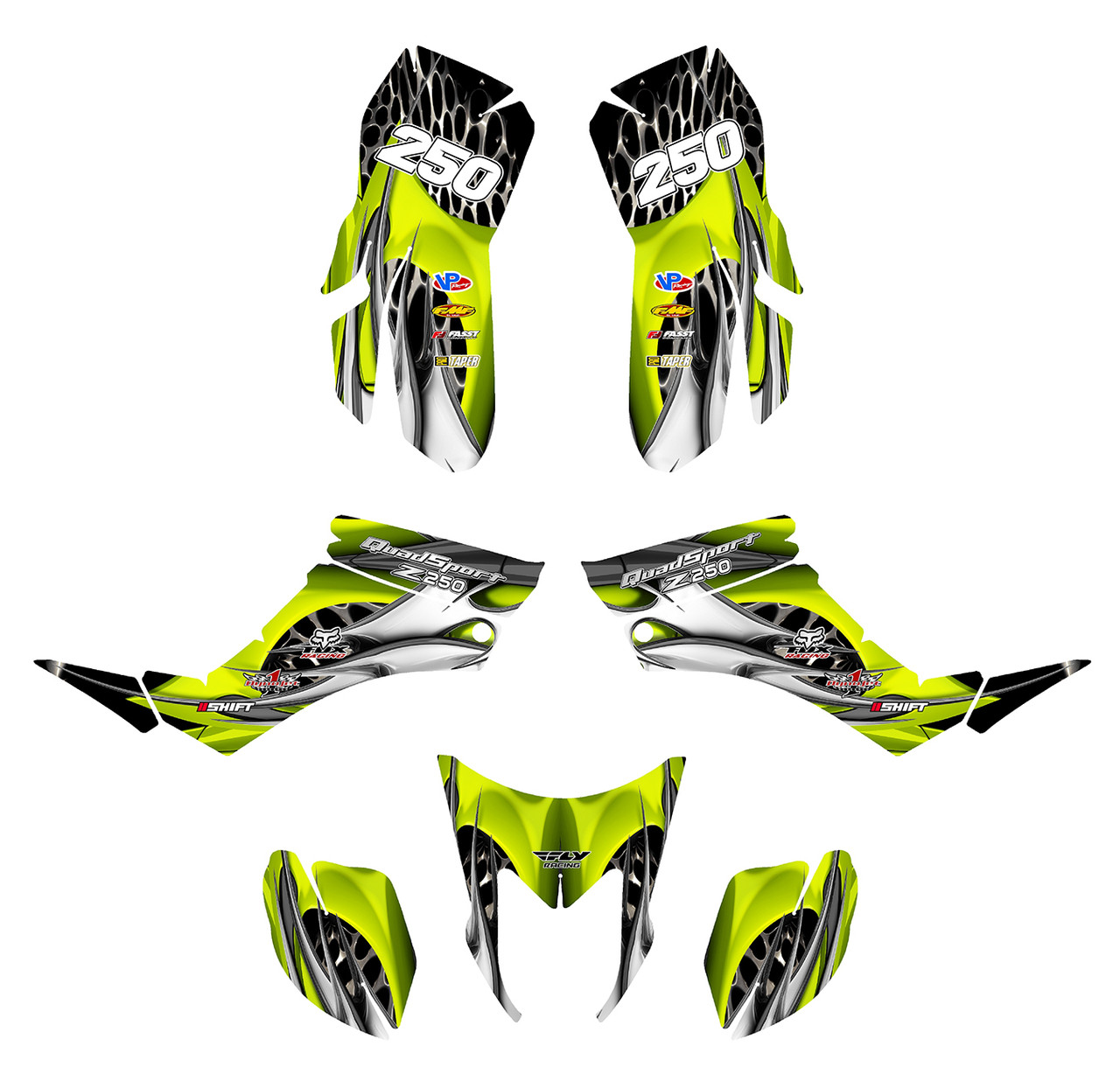 Suzuki LTZ 250 Quadracer graphics design 4444