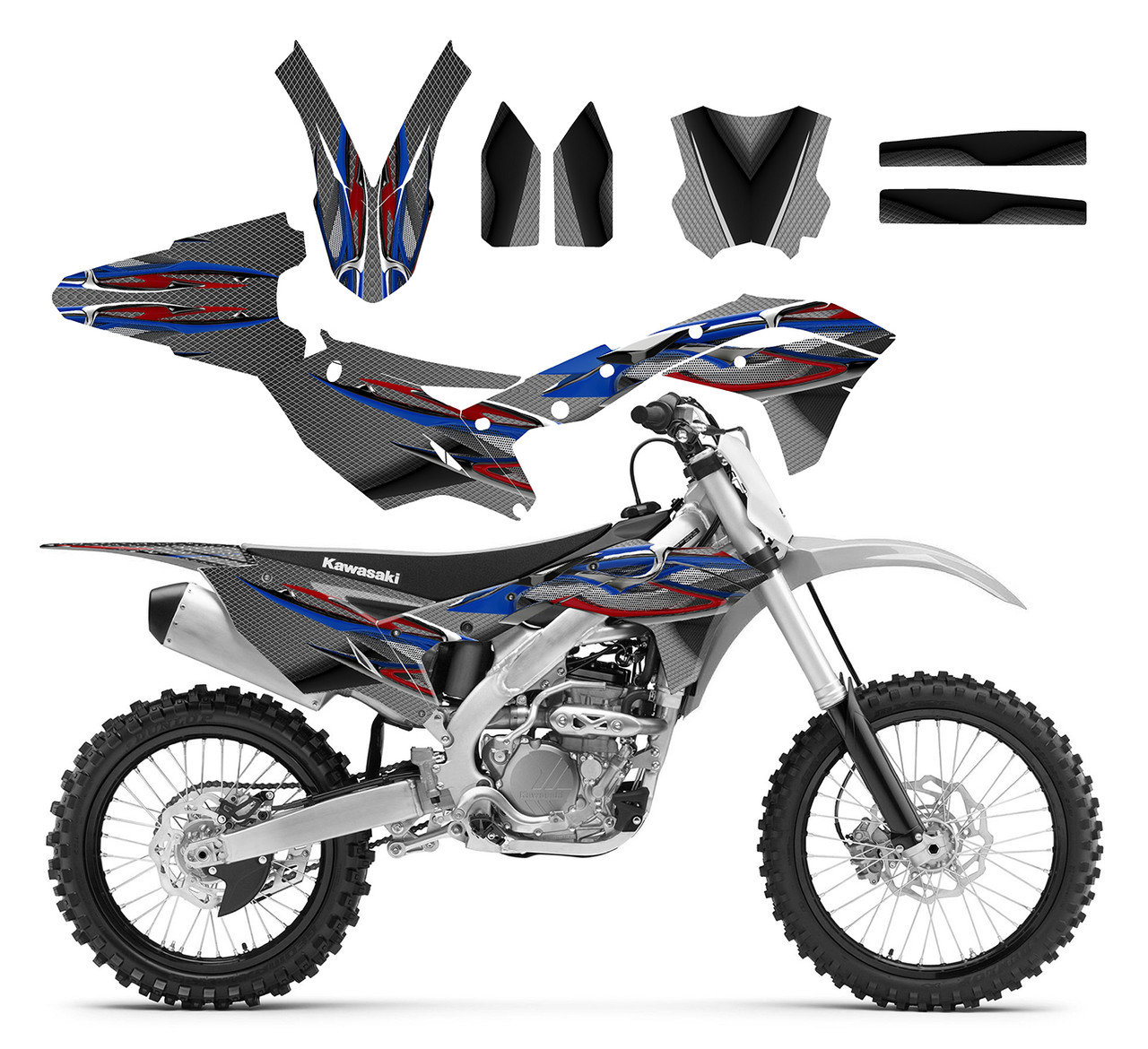 2017-2019 Kawasaki KX 250F graphics kit Design 5815