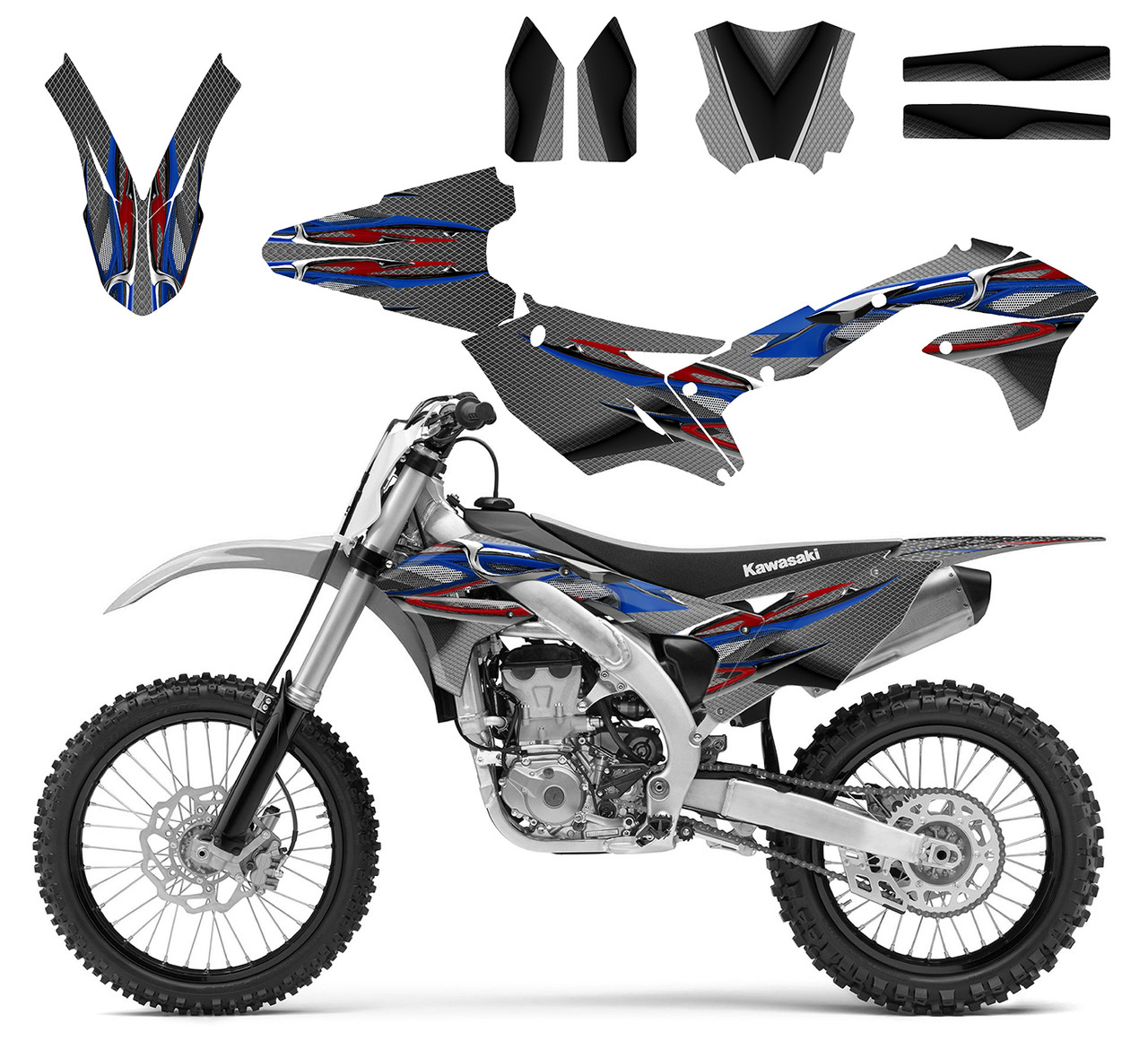 2016-2018 Kawasaki KX450F graphics kit Design 5815