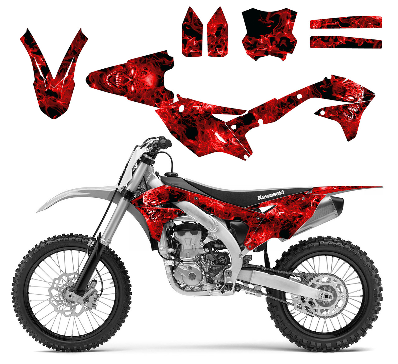 2016-2018 Kawasaki KX450F graphics kit Design 9500