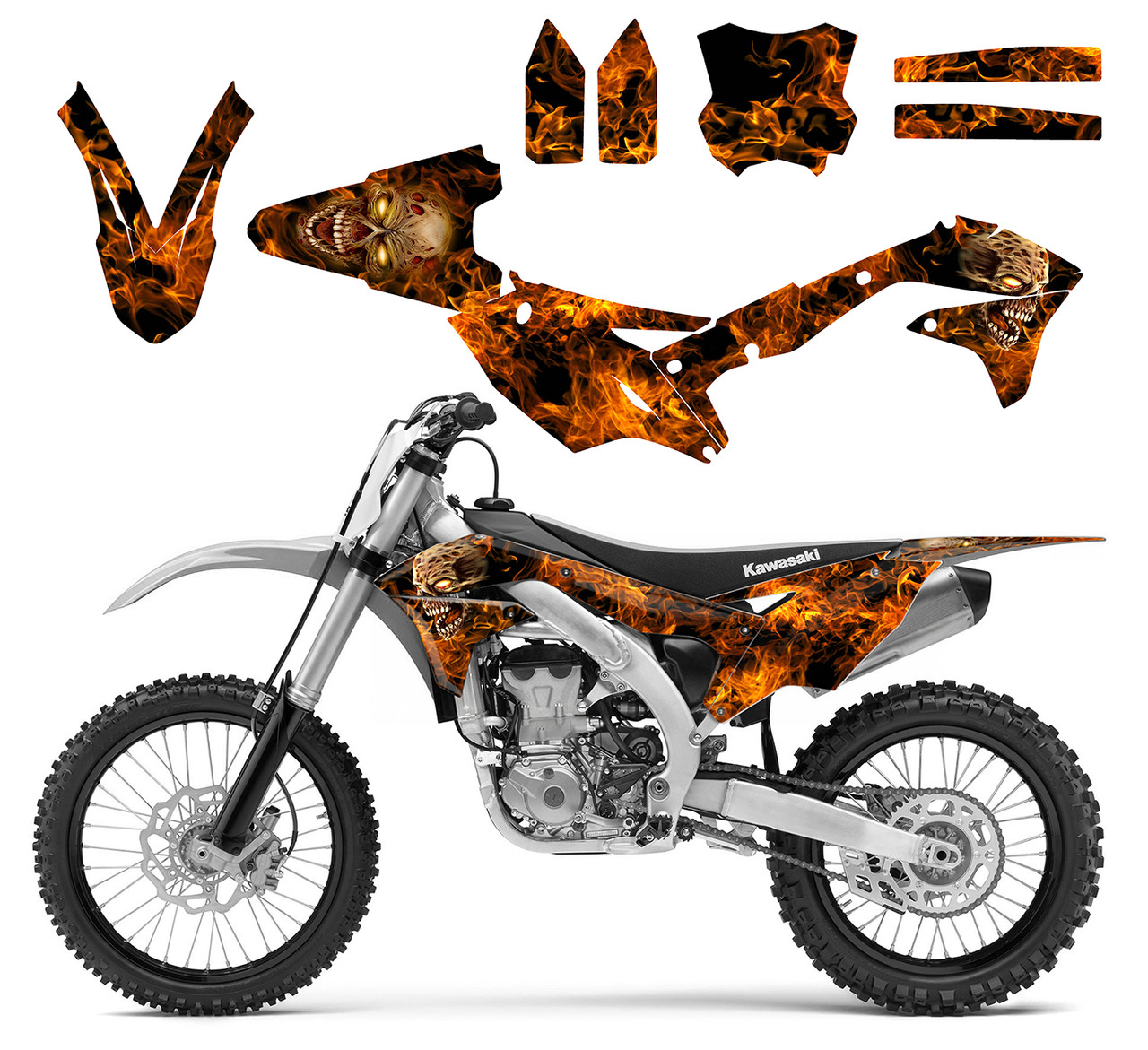 2016-2018 Kawasaki KX450F graphics kit Design 9500