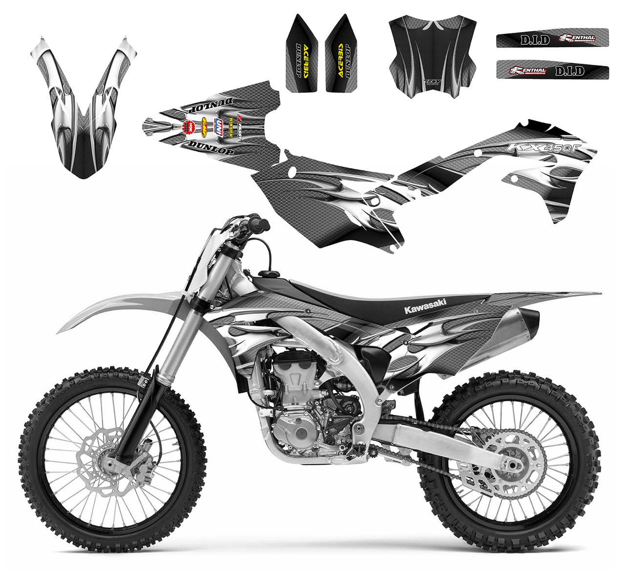 2016-2018 Kawasaki KX450F デカール ステッカー 2 - hondaprokevin.com