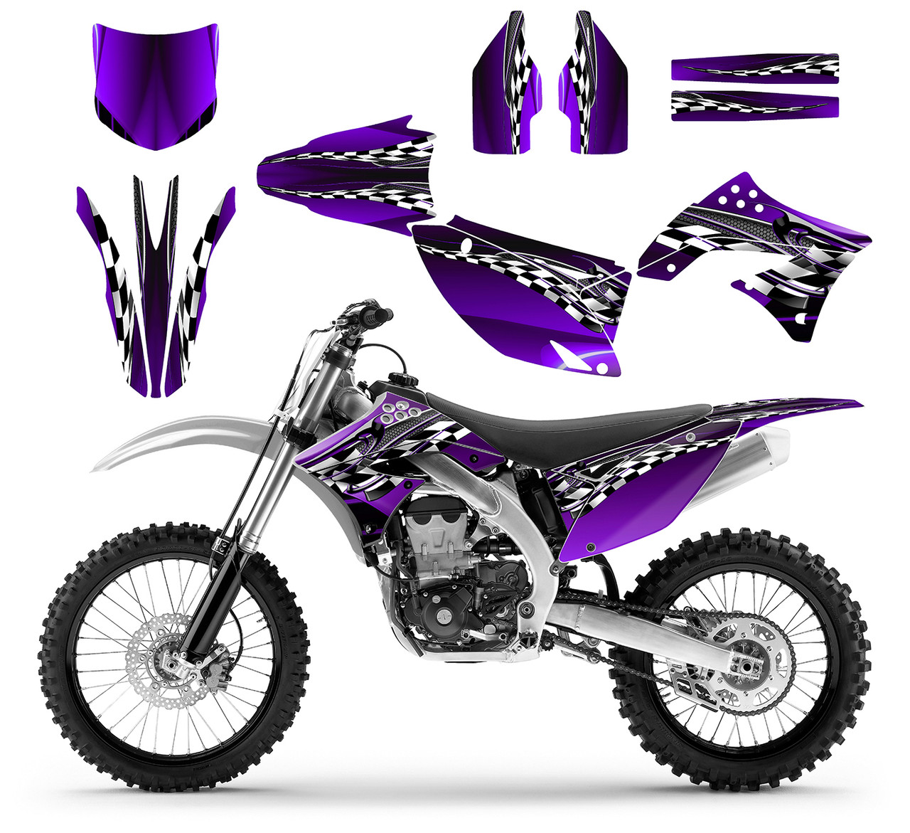 2009-2012 Kawasaki KX 450F graphics kit Design 2500