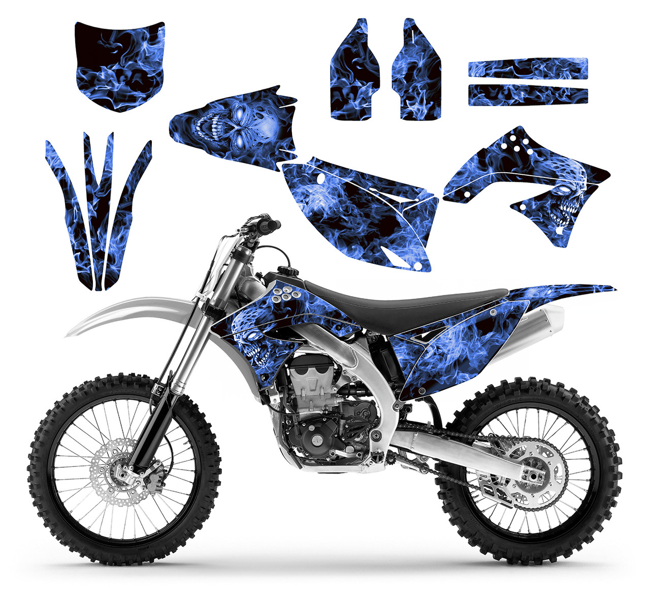 2009-2012 Kawasaki KX 450F graphics kit Design 9500 Zombie