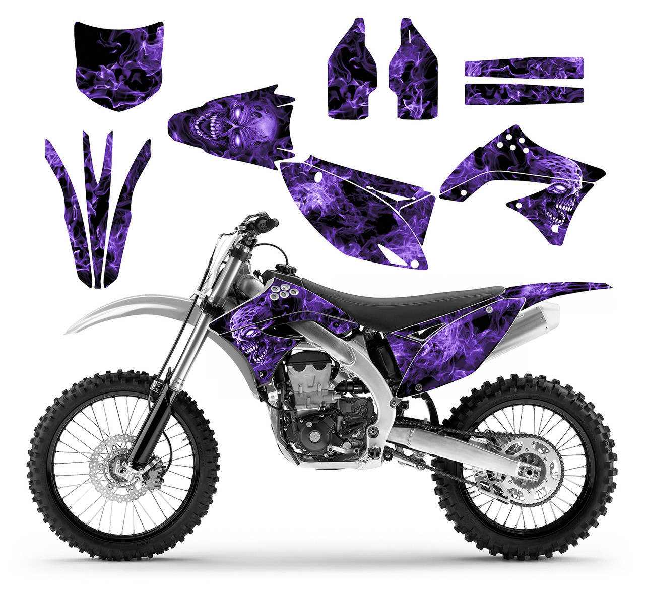 2009-2012 Kawasaki KX 450F graphics kit Design 9500 Zombie