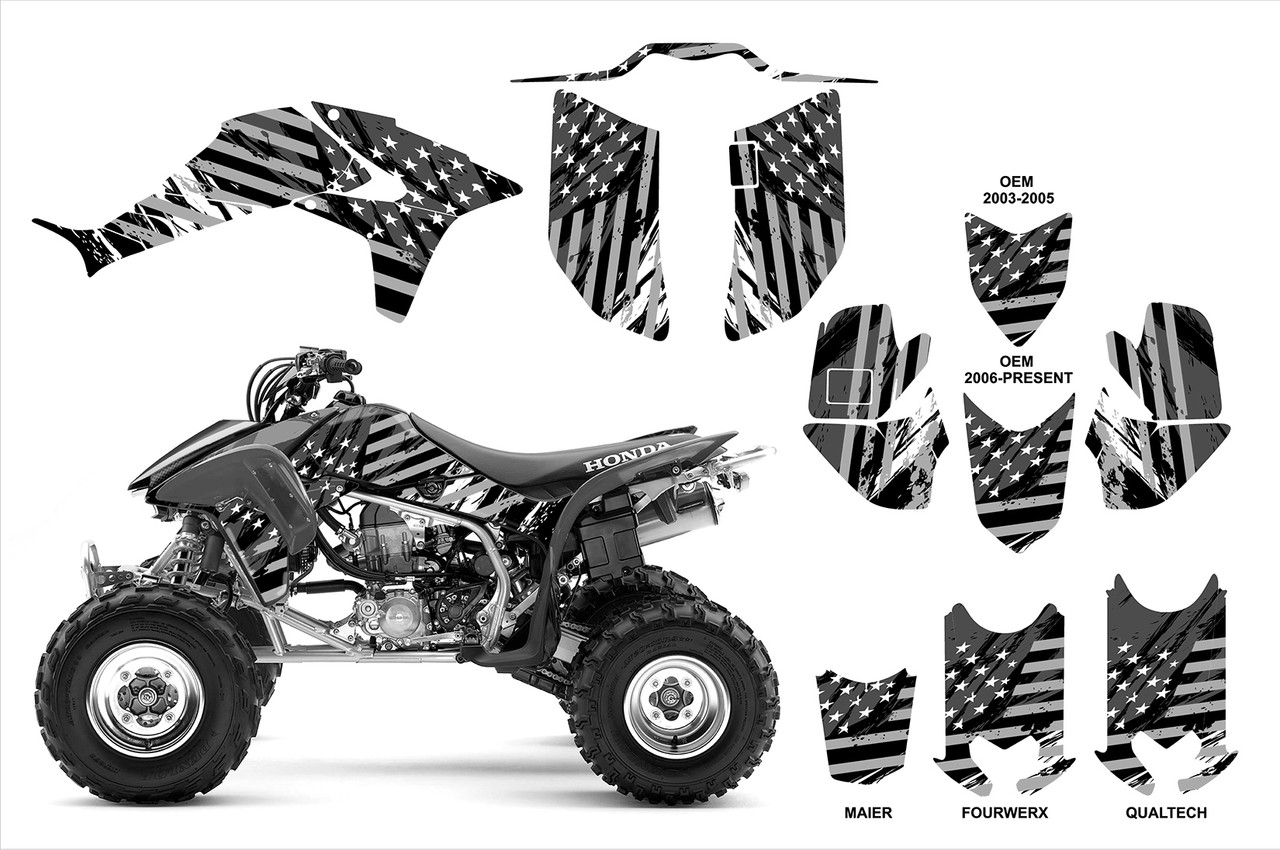 TRX 450R American Flag Stripes