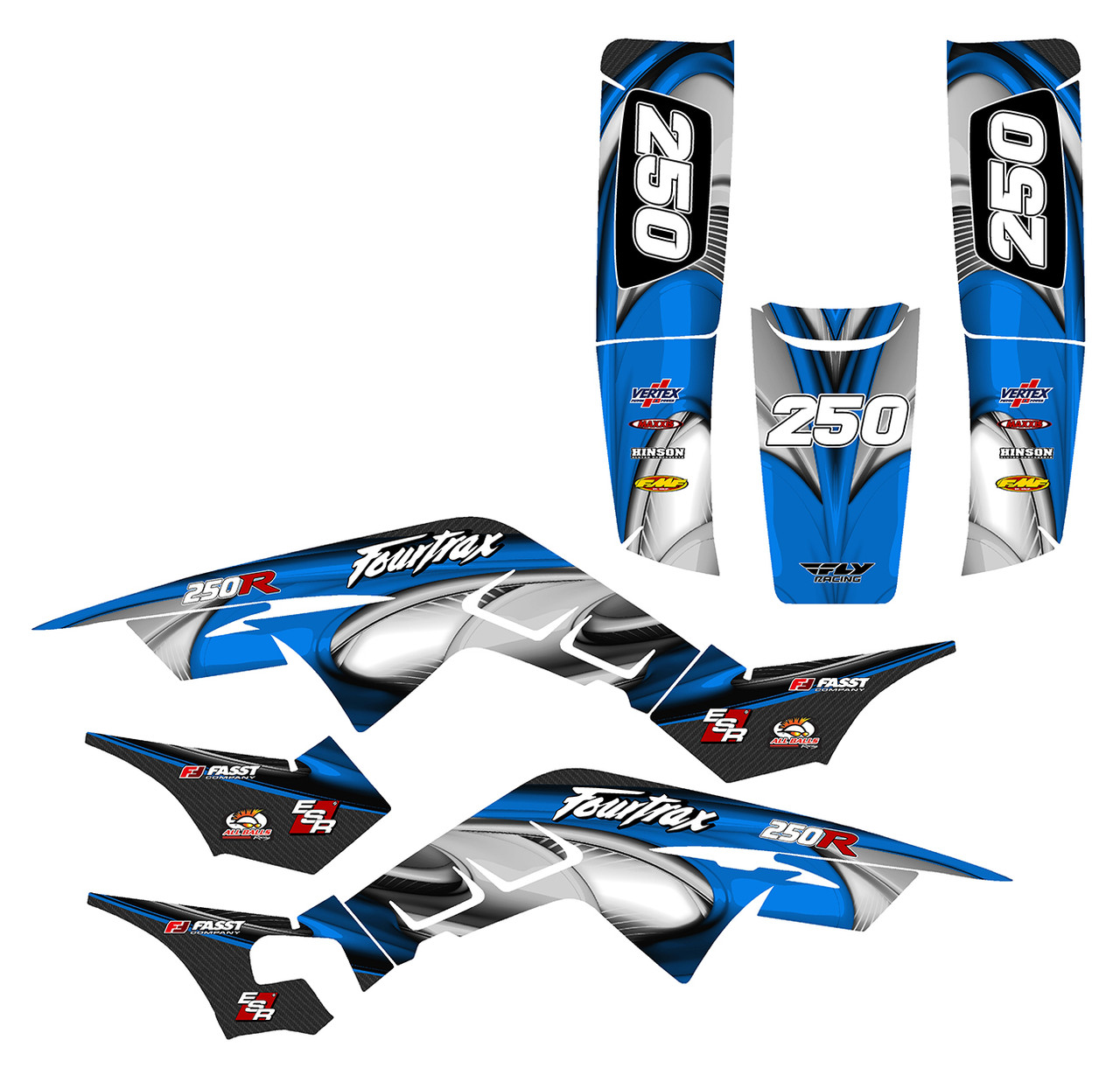 Honda TRX250R graphics design 3737