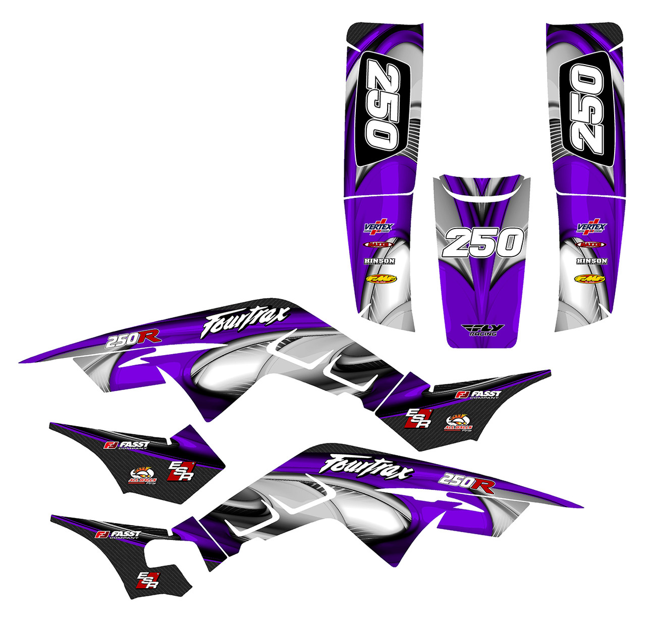 Honda TRX250R graphics design 3737